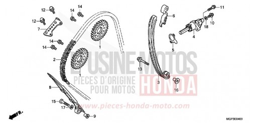 CATENA DISTRIBUZIONE/TENDICATENA CBR1000RRD di 2013